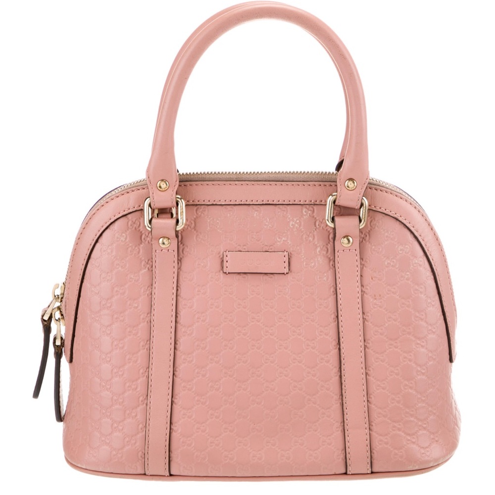 Gucci Pink Leather Crossbody Bag with Gold Hardware